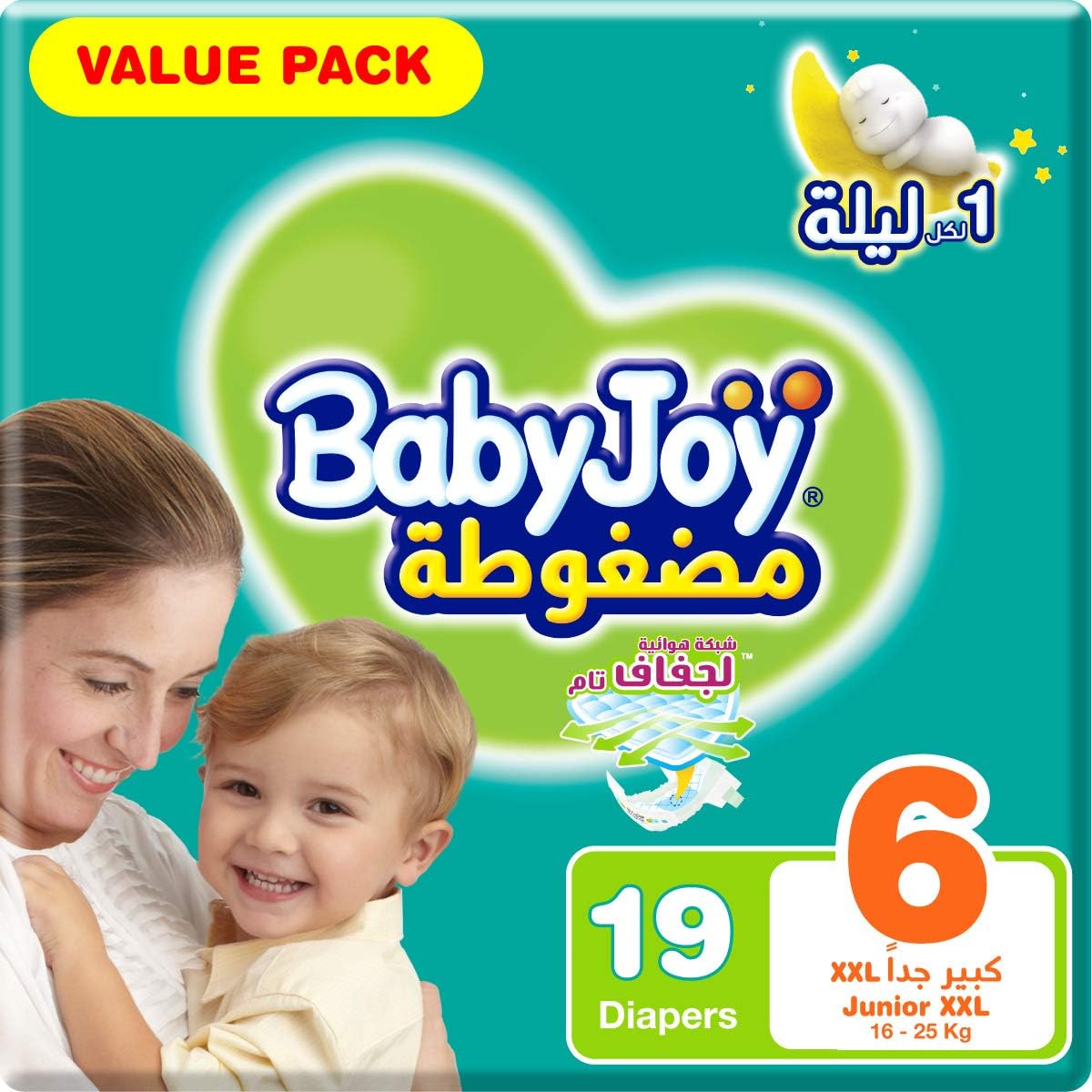 DIAPERS BABY JOY 6 XXL (4x19 Pcs)