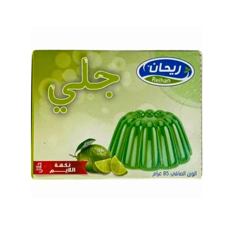 Reihan Jelly Lime (12 × 6 × 85gm)