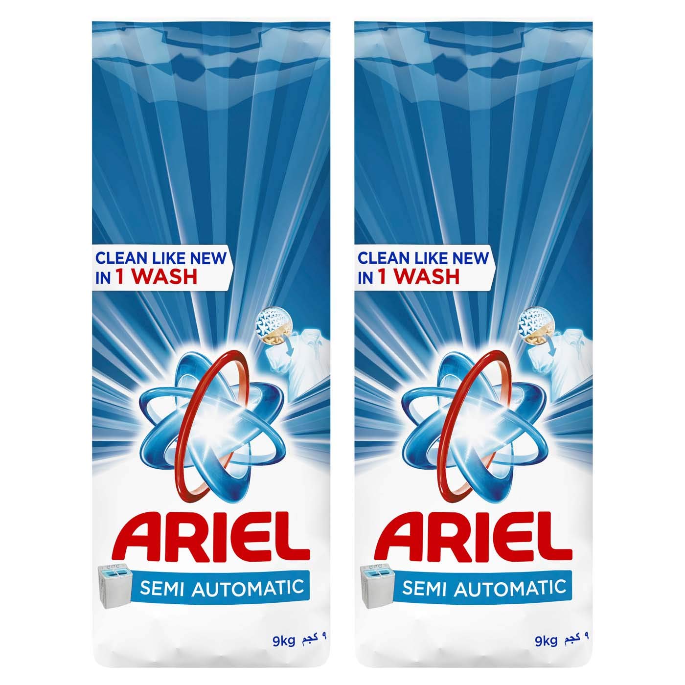 SOAP POWDER ARIEL BLUE (2 x 9 Kg)