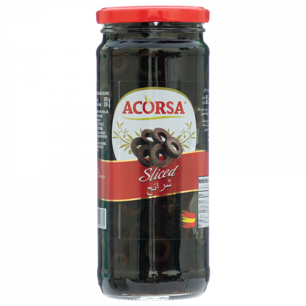 Acorsa Black Sliced Olives (12 x 470gm)