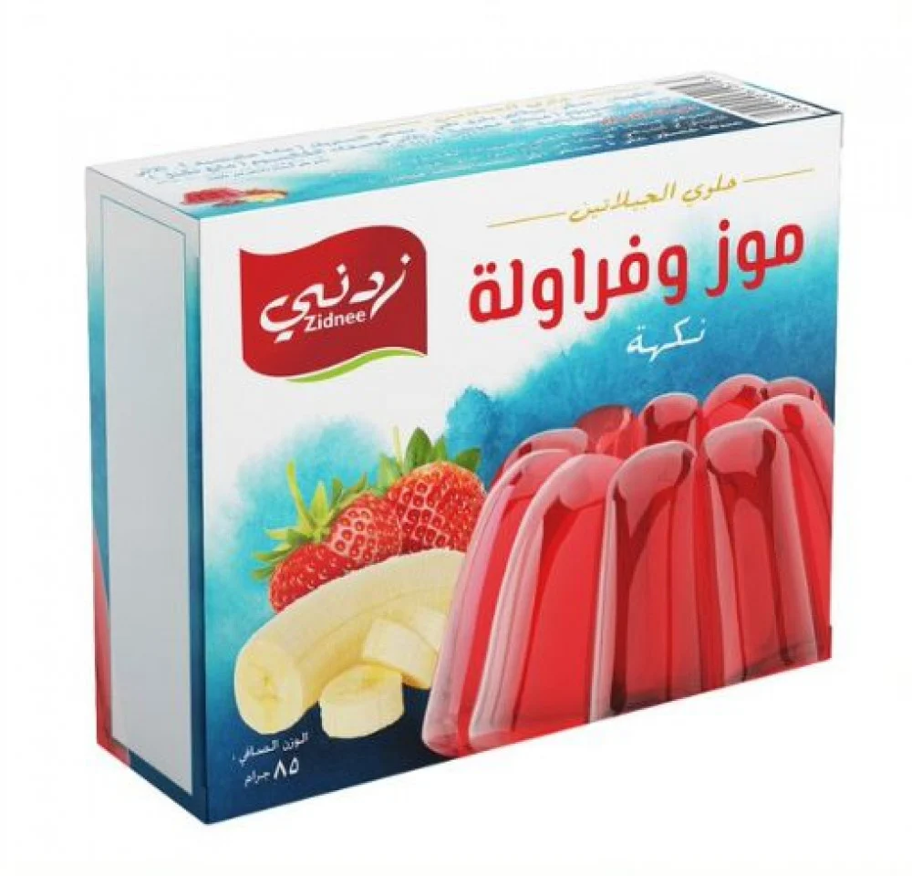 Zidnee Banana & Strawberry Jelly (72 x 85gm)