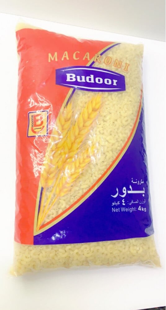 Budoor Large Cut Round Pasta (4 × 4kg)