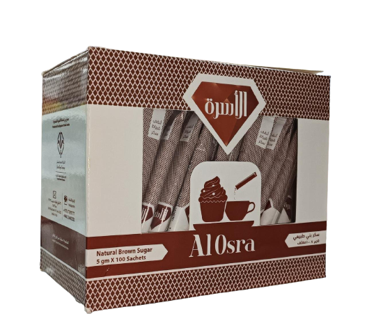 Al-Osra Brown Sugar, 12 pieces (100 x 5gm)