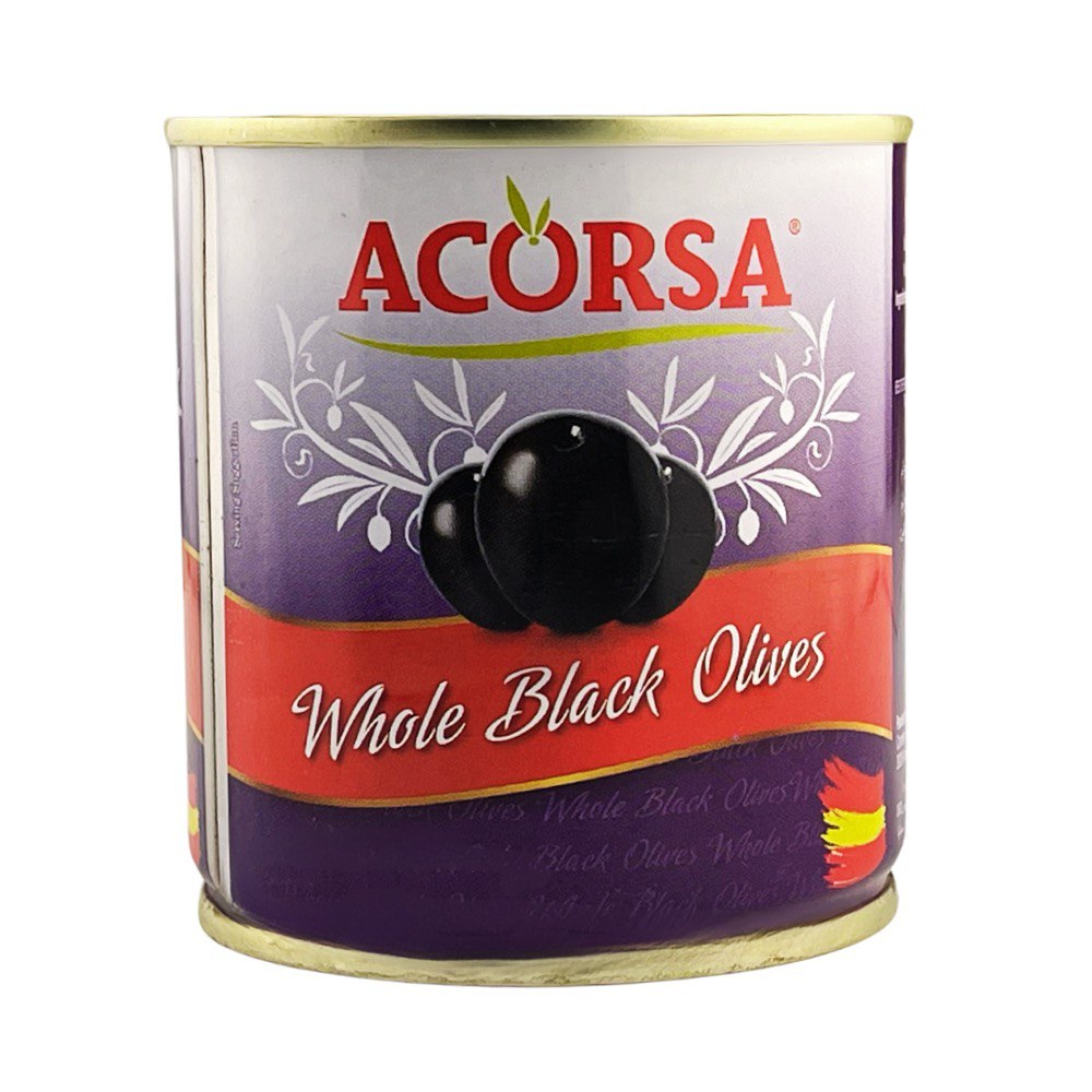 Acorsa Black Olives, Cans (24 x 200gm)