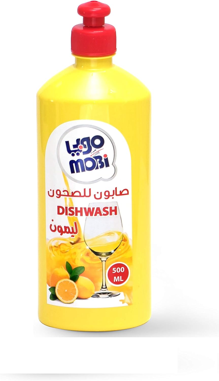 DISH WASH MOBI LEMON (24 x 500 ml)