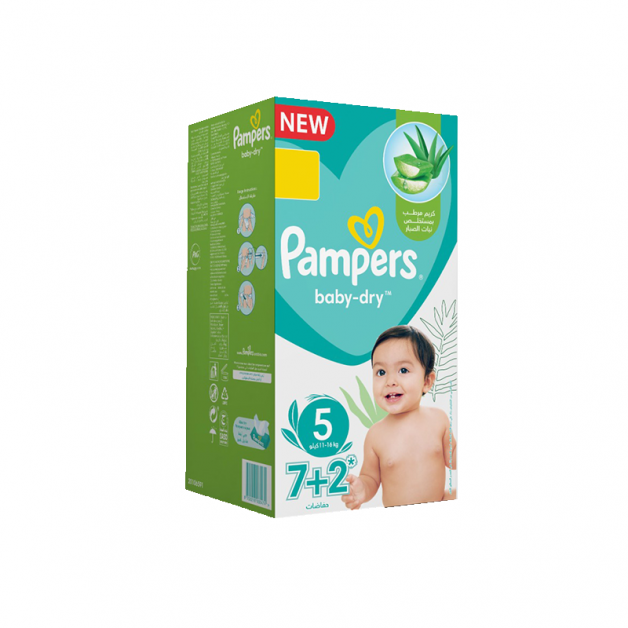 PAMPERS NO 5 BABY DRY (8x9 Pcs)