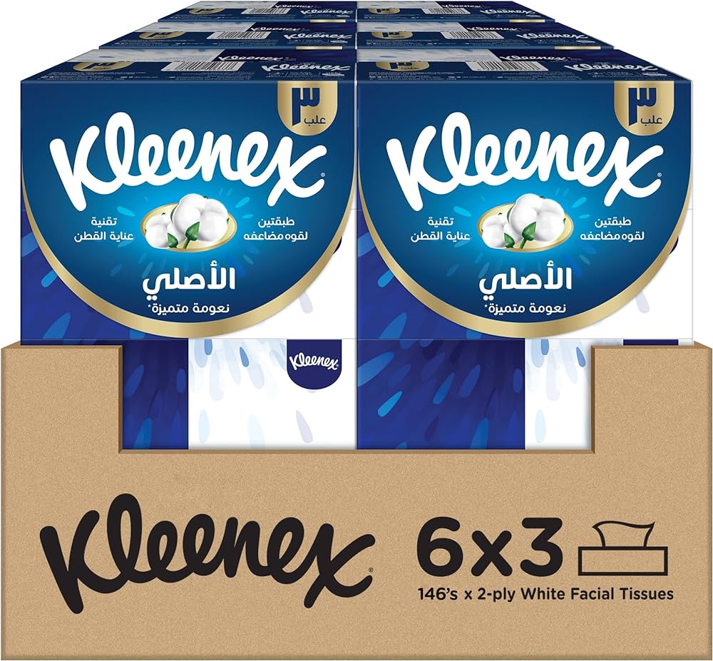 TISSUE KLEENEX  ( 146 PCS ) ( 6x3 )