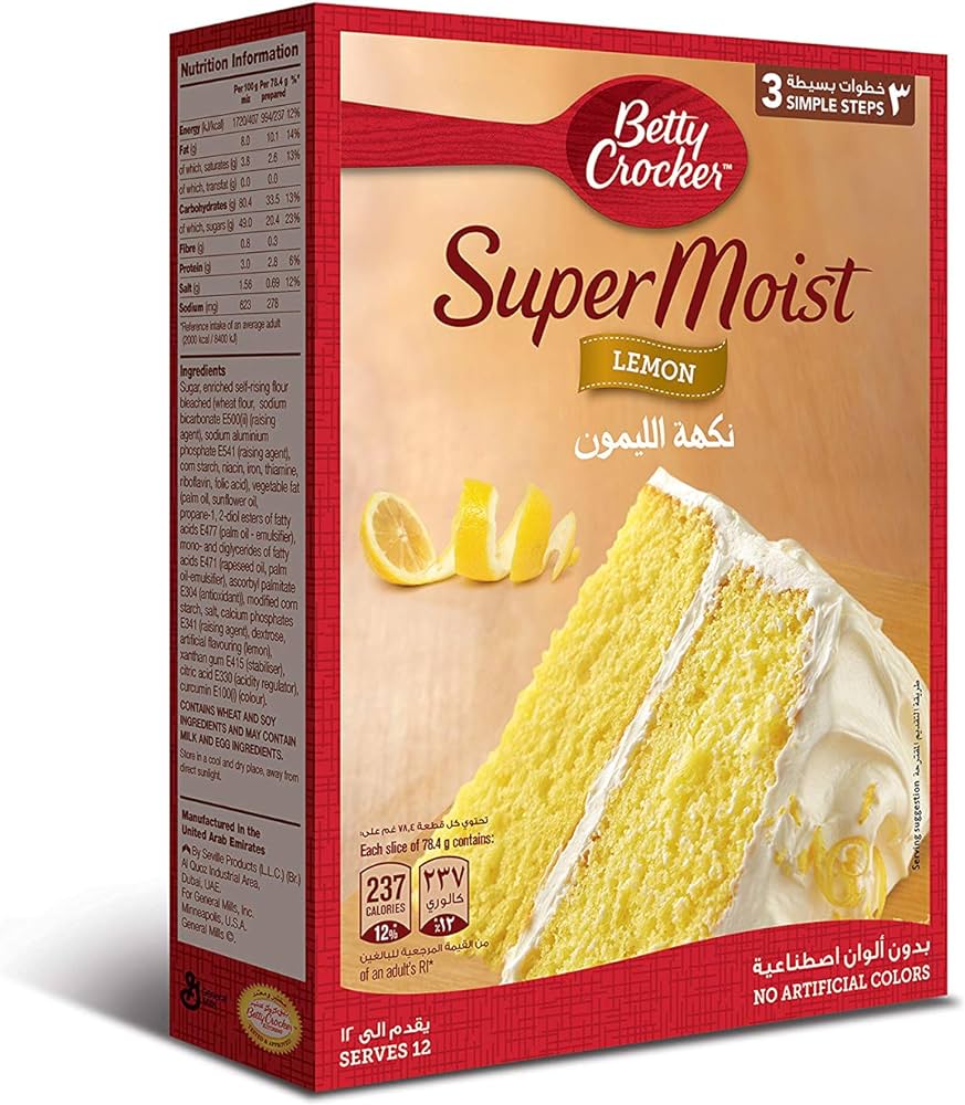 Betty Crocker Lemon (12 x 500gm)