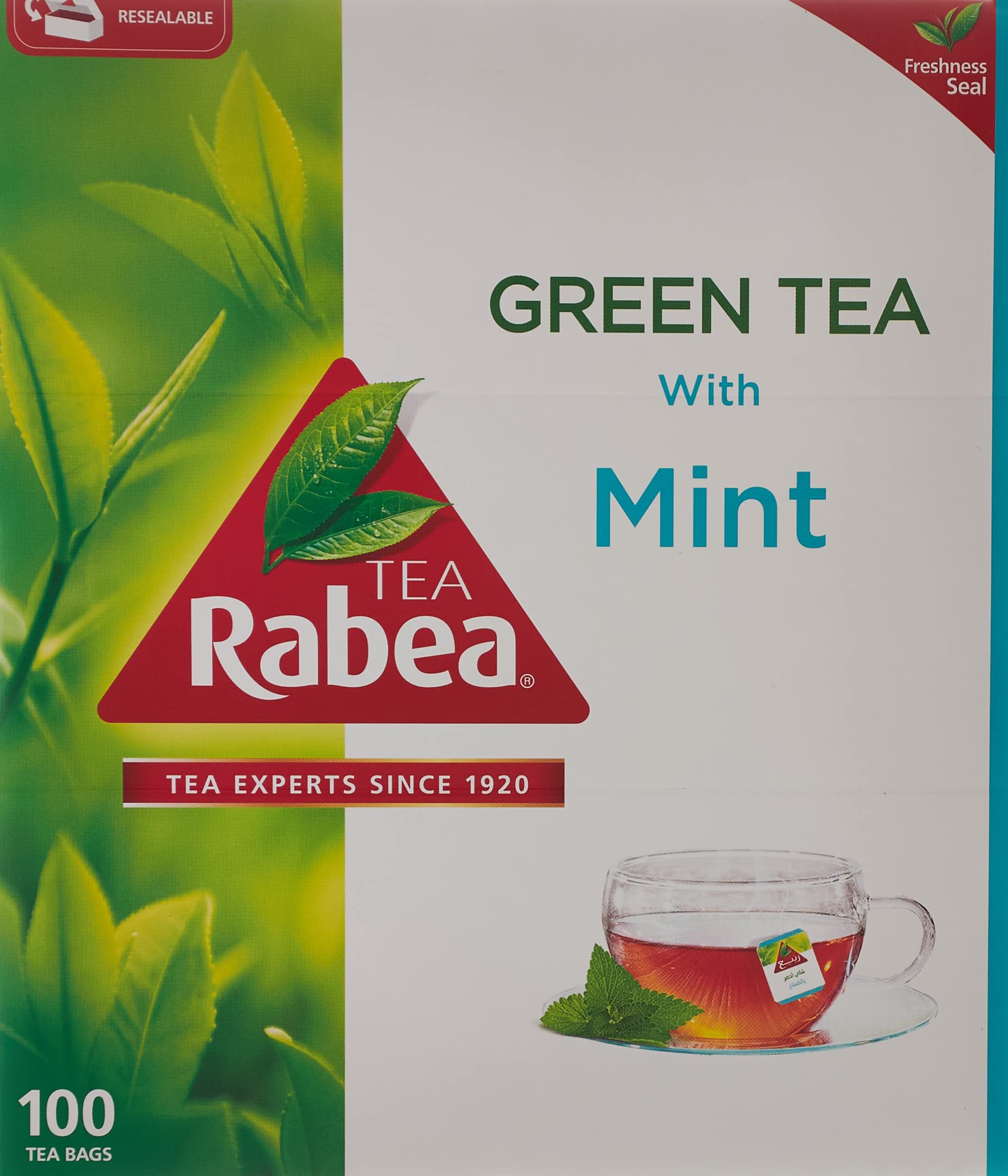 Rabea Green Tea with Mint (12 x 100 Bags)