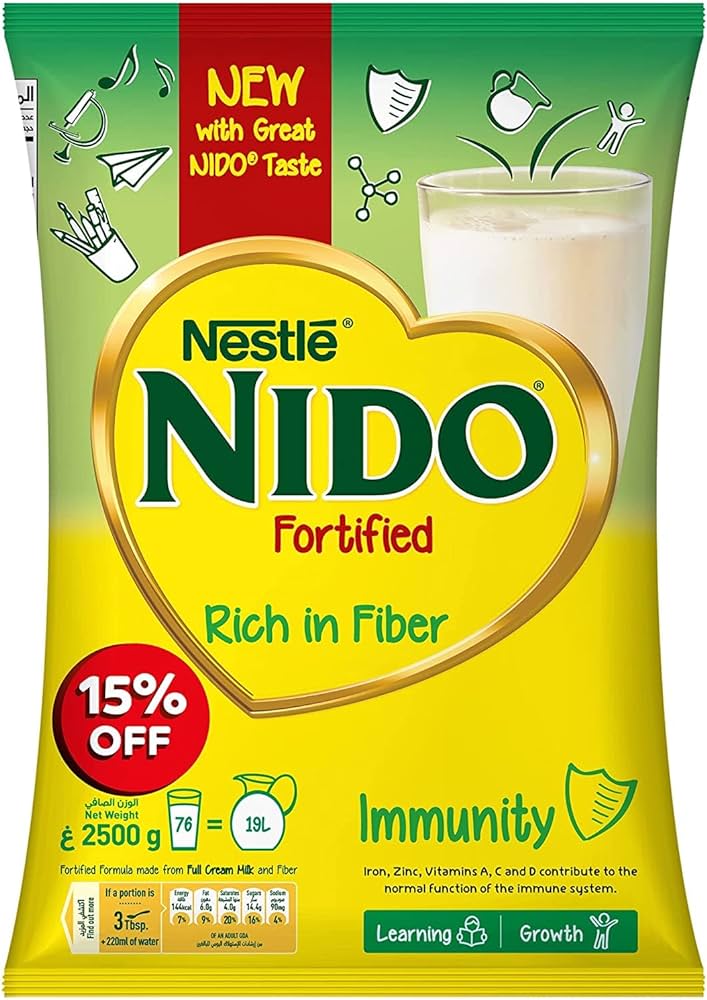 Nido Milk FIBERS Sachet (6 x 2500gm)