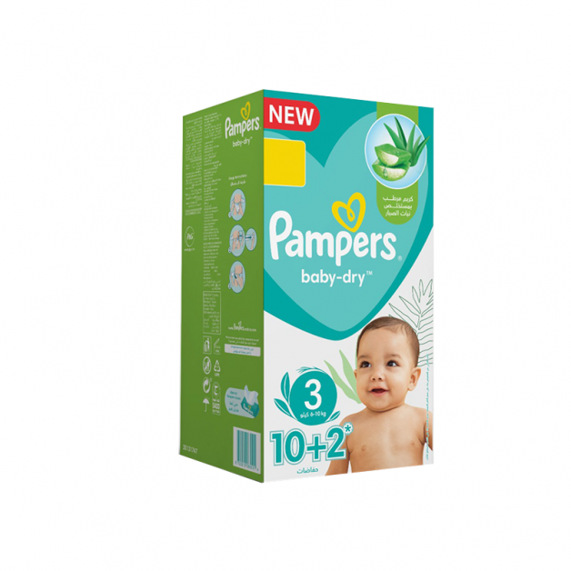 PAMPERS 3 BABY DRY (8x12 Pcs)