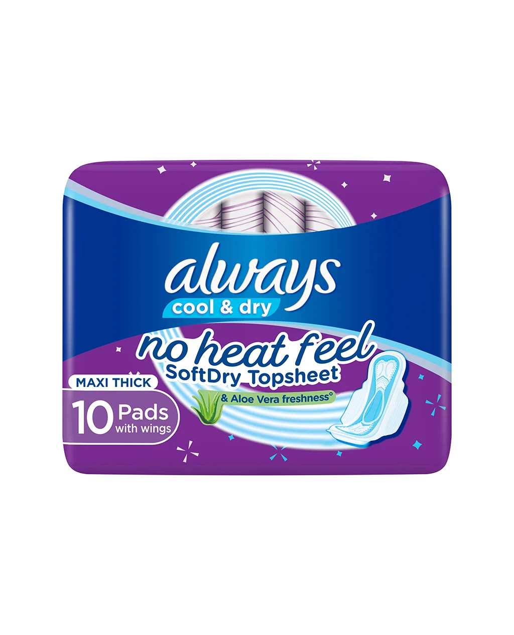 PAD ALWAYS VIOLET MOF CLEAN & DRY  (16x10)